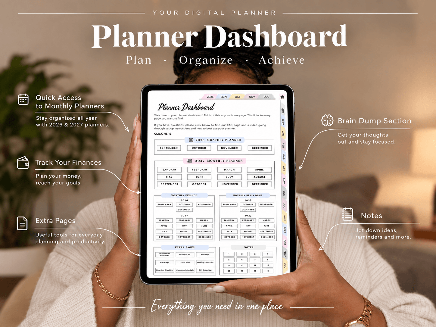 All-in-One Weekly Digital Planner 2026/2027